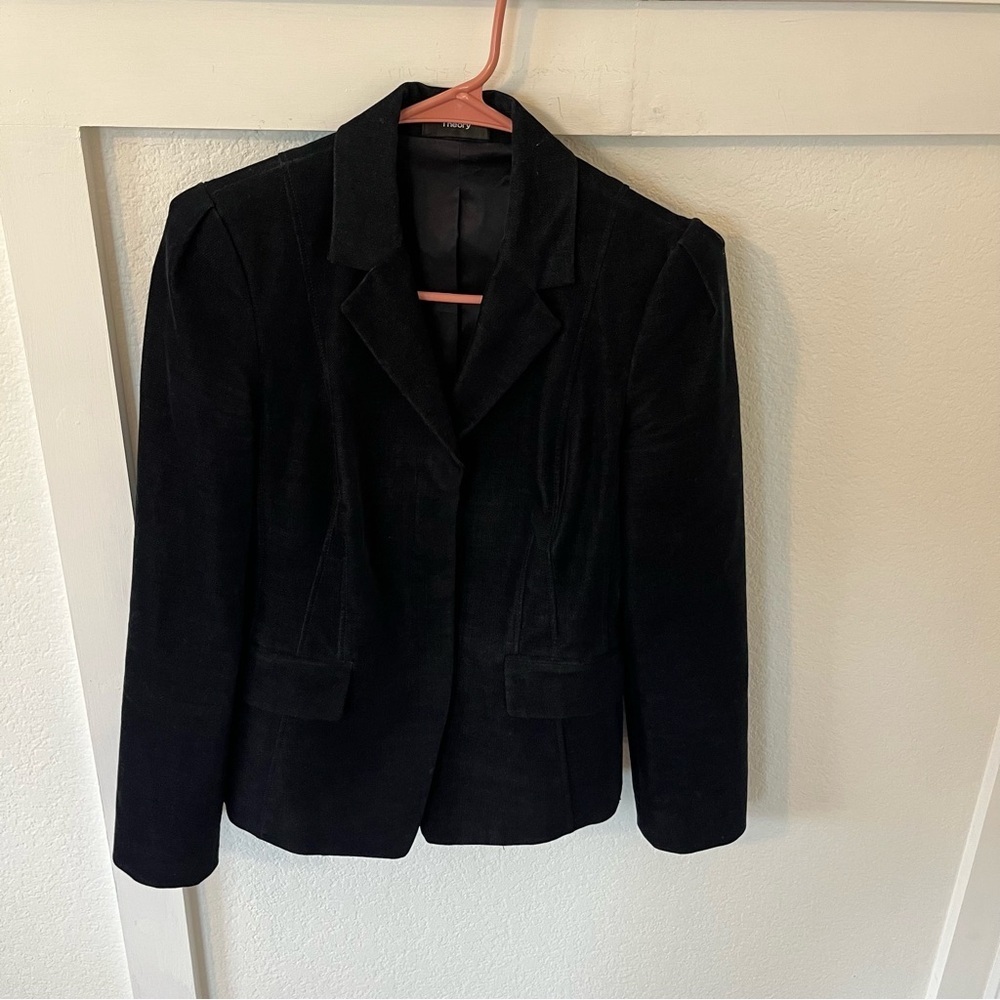 Theory Women's 4 Velvet Blazer Jacket.